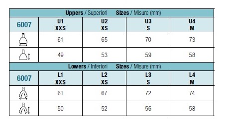 Medesy Műanyag Lenyomatkanál méretek
